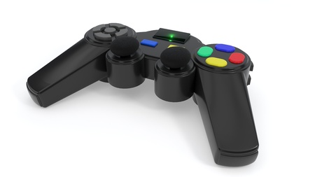 Gamepad background study for games, 3d rendering