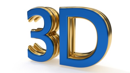 3D symbols gold writing background work, 3d rendering