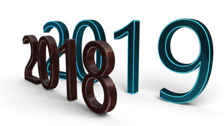 New years concept of backgorund, 3d renderingの写真素材