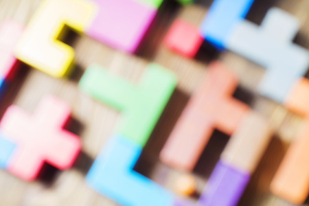 Blurring background, geometric formsの写真素材