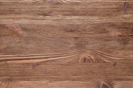 Brown rustic wooden background, top view.の写真素材
