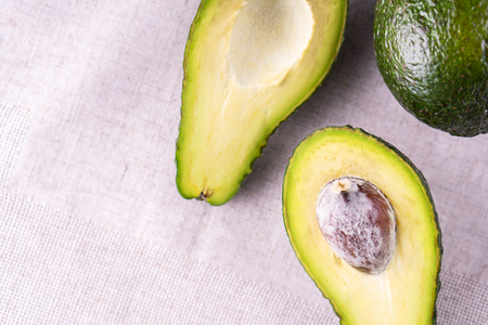 Ripe avocado. Healthy food concept.の写真素材