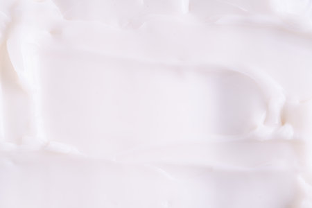 White cream texture. Cosmetic cream, shower creamy gel. SPA backgroundの写真素材