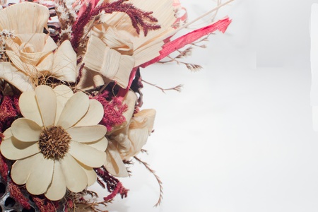 Dried flowers composition isolated の写真素材