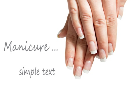 Beautiful Female Hands Manicure conceptの写真素材