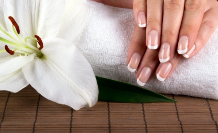 Care for sensuality woman nailsの写真素材