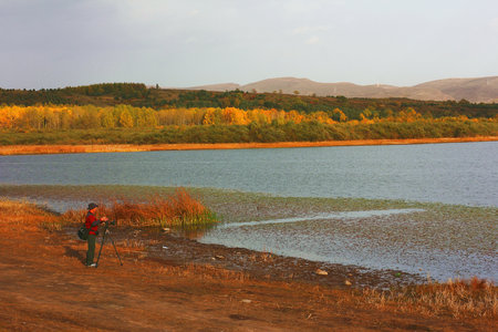 Luya Mountain Lakeのeditorial素材
