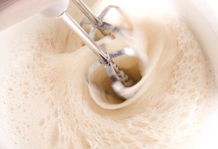 Mixing a doughの写真素材