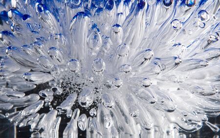 Grey background of bubbles