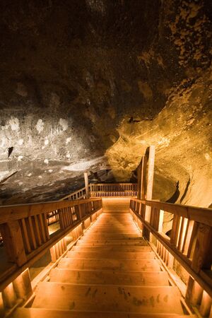 Wieliczka salt mine in Polandの写真素材