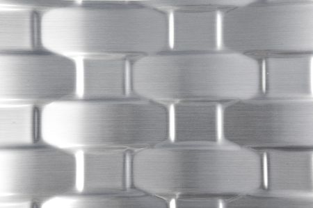 Background of shiny textured metalの写真素材