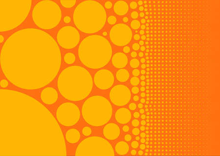 Orange circles abstract backgroundのイラスト素材