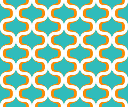 Retro colorful seventies seamless patternのイラスト素材