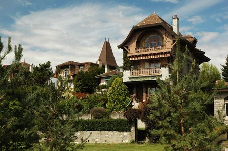 Lausanne housesの写真素材
