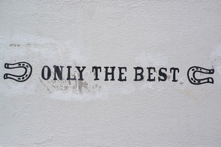 only the best on the wall in prague centerの写真素材