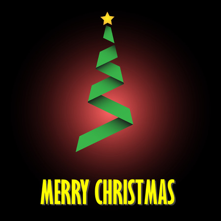 green christmas tree vector easy iconのイラスト素材