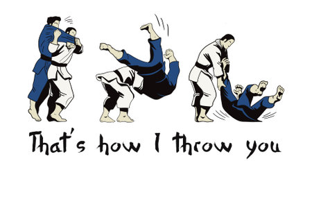 Judo technician ippon seoi nageの写真素材