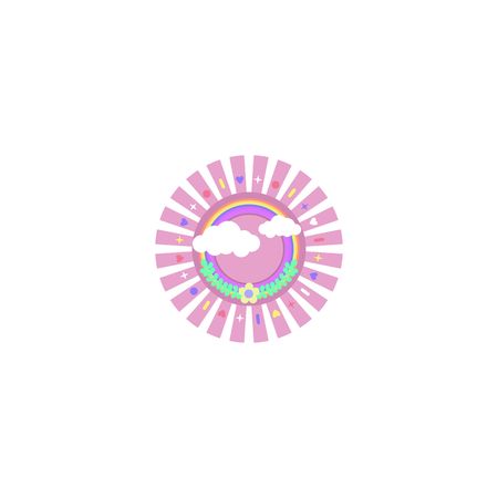 illustration logo designのイラスト素材