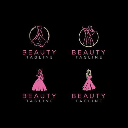 beauty logo designのイラスト素材