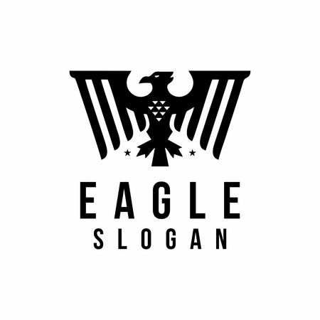 eagle logo vectorのイラスト素材