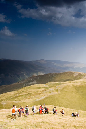 View from mountain Korab,Macedonia の写真素材