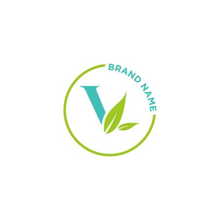 Letter logo or Initials for business, wedding, beauty, spa brandのイラスト素材