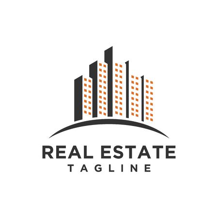 Luxury real estate logo design vector or building, hotel, home symbol for property business needsのイラスト素材