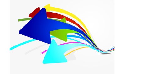 Arrow Wave Full Colorのイラスト素材