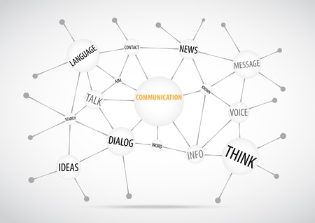 Connection Words Conceptのイラスト素材