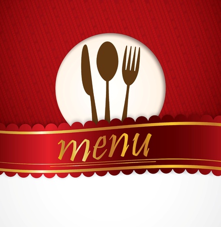 Illustration Of Restaurant menu designのイラスト素材