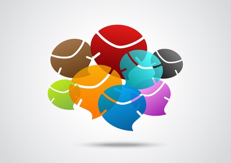 Illustration Of Message bubble のイラスト素材