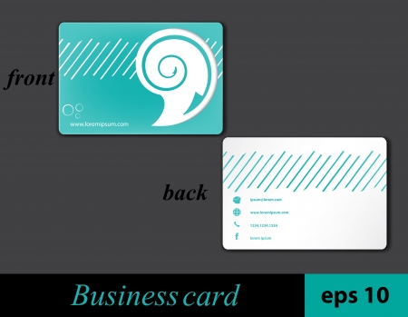 speech bubble business card のイラスト素材