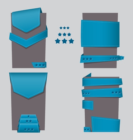 Vector Illustration Of Set of special offer labels and banners のイラスト素材