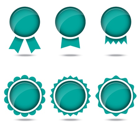 Vector colorful Label set   glossy のイラスト素材