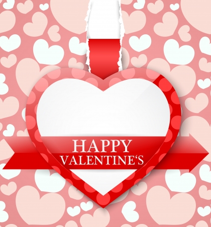 Vector Illustration of Valentines day cardのイラスト素材