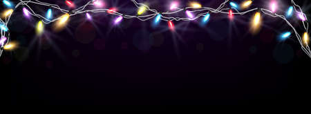 Christmas light backgroundのイラスト素材