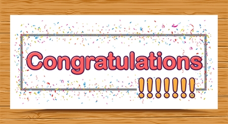 Congratulations celebration designのイラスト素材