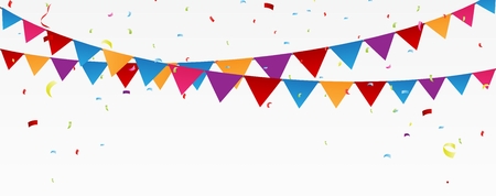 Birthday celebration bannerのイラスト素材
