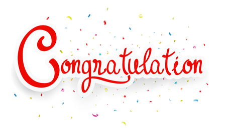 Congratulations celebration designのイラスト素材