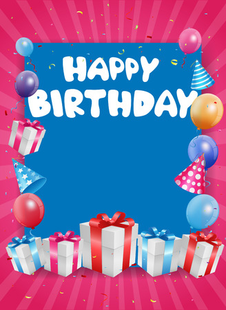 Birthday celebration backgroundのイラスト素材