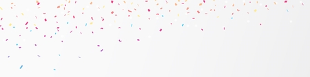 Colorful confetti bannerのイラスト素材