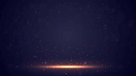 night dark blue sky with sparkling starsのイラスト素材