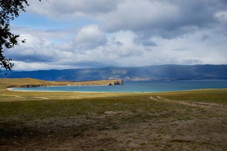 Always take a moment to look around. Baikal Lake offers just this.の写真素材