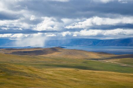 Seeking Solitude on Lake Baikalの写真素材