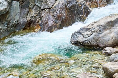 Some waterfalls are rather small but nonetheless very attractive.の写真素材