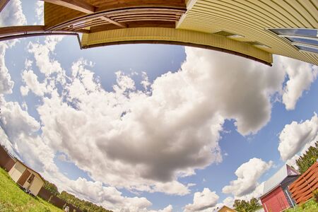 Blue Sky in a Ballの写真素材