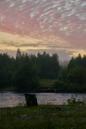 It's difficult to say when the sunset turns into the sunrise.の写真素材