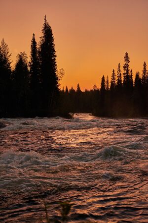 One of the biggest rapids on the riverの写真素材