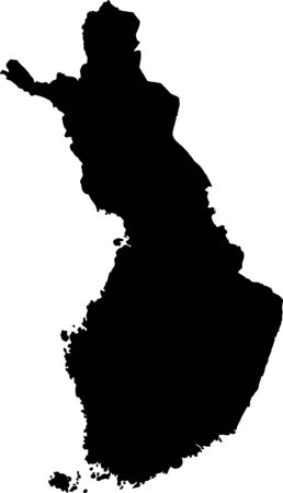 Map of Finland.のイラスト素材