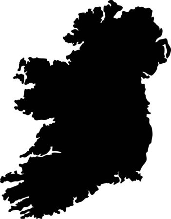 Silhouette maps European country of Luxembourg.のイラスト素材